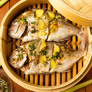STEAMED YELLOW SNAPPER